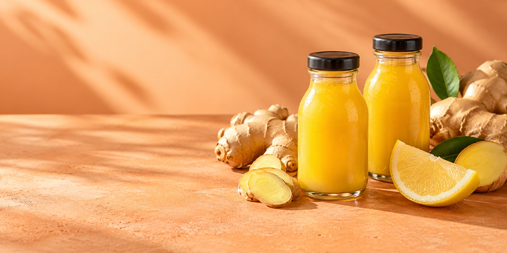 Gut Friendly Ginger & Lemon Shots