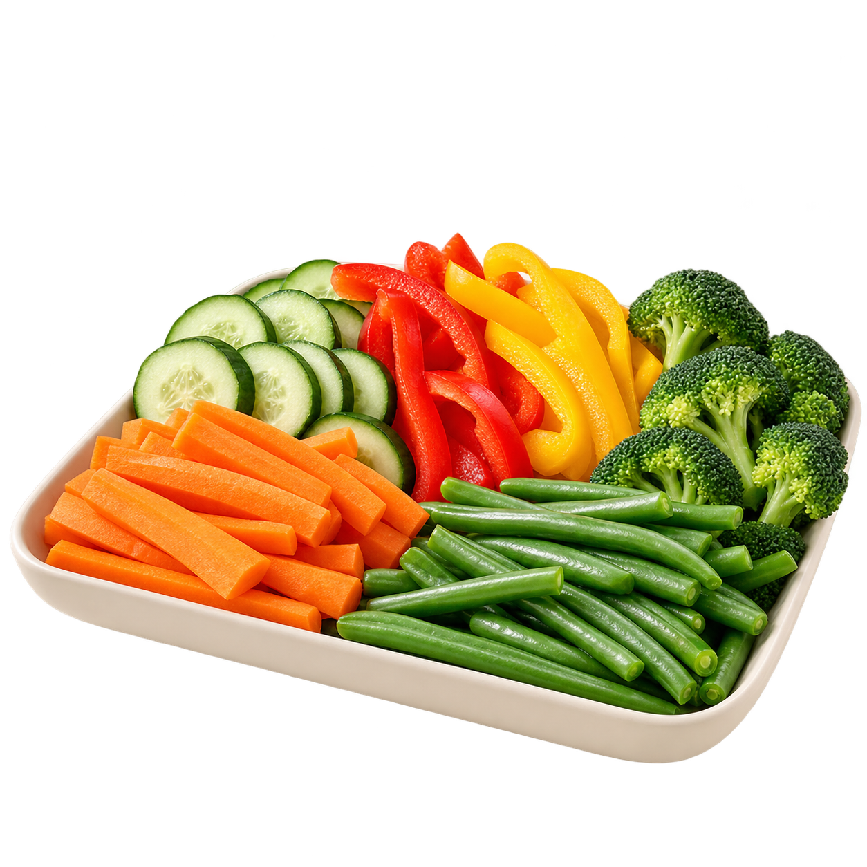 Pre-cut vegetables